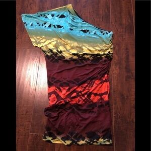 GUESS by Marciano One Shoulder Dress
